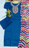 Si 329 Slub Cotton Kurti With Bottom Dupatta Wholesale In India